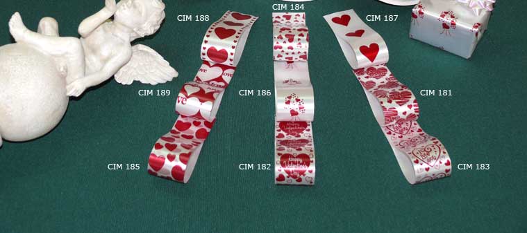 Cintas lisas impresas Amor